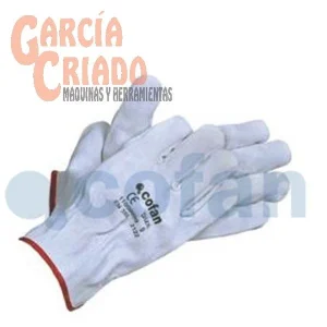 Guantes de Piel Serraje Gris 12 pares Cofan 11000099