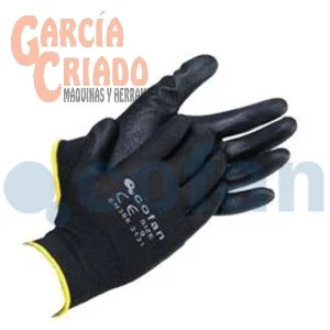 Guantes Soporte de Nylon Impregnados Negro 12 pares Cofan 11000125