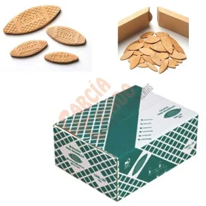 Galletas de madera para el ensamblaje 56X23mm Arimar ARI20