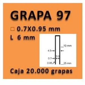 Grapa linea 97 - 6 GR009706
