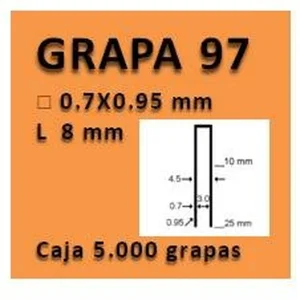 Grapa linea 97 - 8 GR009708