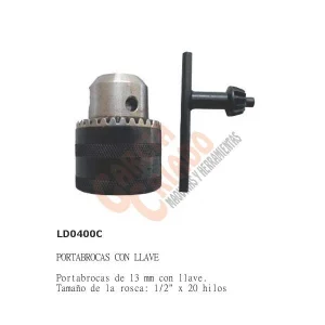 Portabrocas llave Ferrestock LD0400C