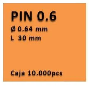 Clavo sin cabeza clavadora 0.6 - 30 PU0630