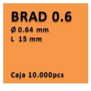 Clavo con cabeza clavadora 0.6 - 15 PV0615