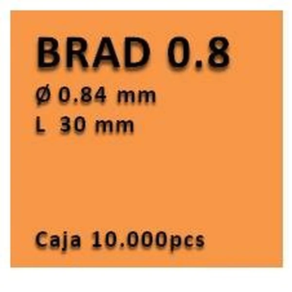 Clavo con cabeza clavadora 0.8 - 30 PV0830